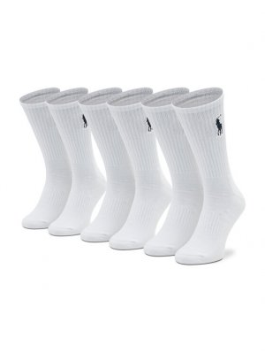 Комплект из 3 высоких носков унисекс , белый Polo Ralph Lauren