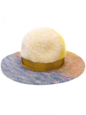Шляпа с широкими полями Missoni. Цвет: желтый