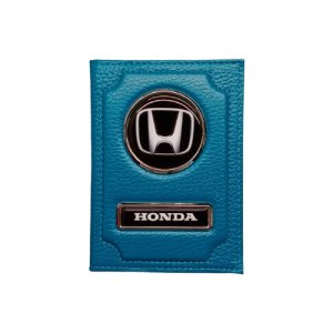 Обложка для автодокументов (хонда) кожаная флотер Honda