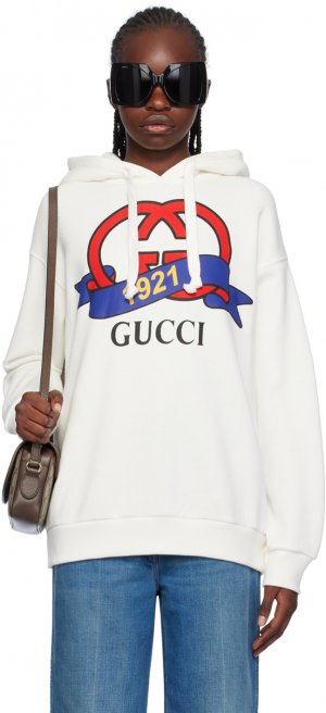 Кремового цвета худи Interlocking G '1921' Gucci
