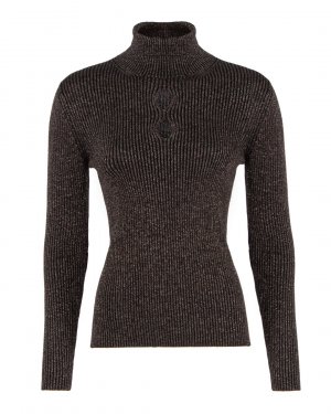 Облегающий свитер D.EXTERIOR. Цвет: коричневый