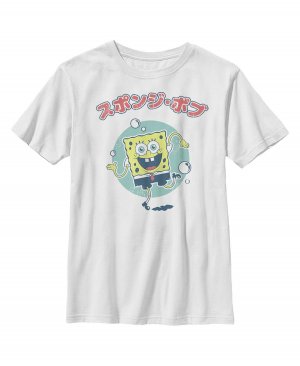 Детская футболка с эффектом потертости «Танцующий Боб» для мальчиков «Губка Боб Квадратные Штаны» Nickelodeon