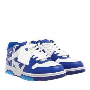 Кроссовки out of office calf leather white blue , синий Off-White