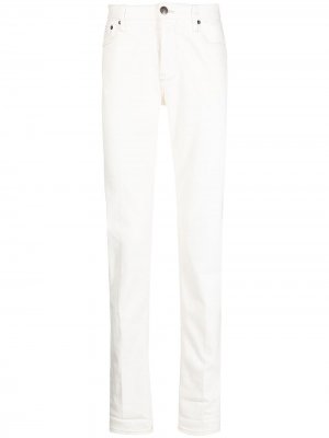 Прямые джинсы Emporio Armani. Цвет: белый