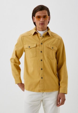 Рубашка джинсовая Mossmore Overshirt. Цвет: желтый