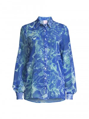 Прозрачная блузка с пуговицами спереди , разноцветный Stella Jean