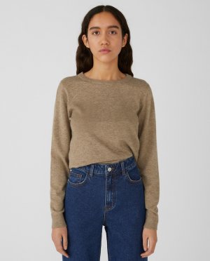 Женский вязаный свитер с круглым вырезом Object