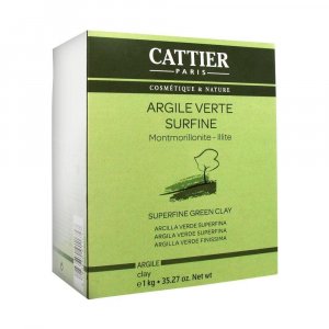Супертонкая зеленая глина Cattier 1 кг