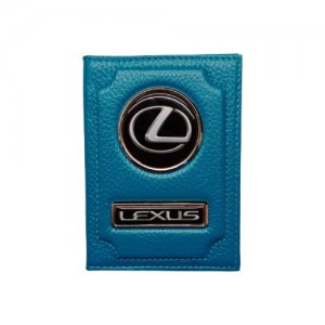 Обложка для автодокументов Lexus (лексус) кожаная флотер