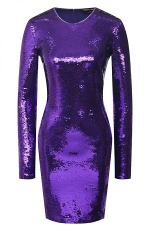 Платье с пайетками Tom Ford. Цвет: фиолетовый