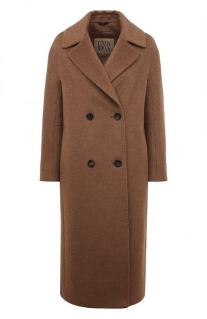 Шерстяное пальто Icons Cinzia Rocca. Цвет: коричневый