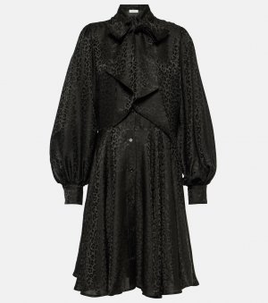 Жаккардовое платье-рубашка , черный Nina Ricci