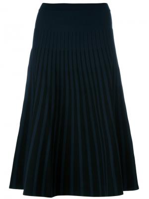 Плиссированная юбка Tomas Maier. Цвет: синий