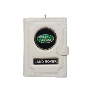 Обложка для автодокументов и паспорта (ленд ровер) кожаная флотер 4 в 1 Land Rover