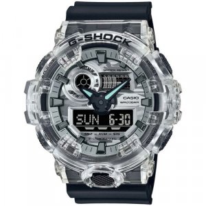 Наручные часы G-Shock GA-700SKC-1A, черный, серый CASIO. Цвет: черный/серый/бесцветный/прозрачный-черный