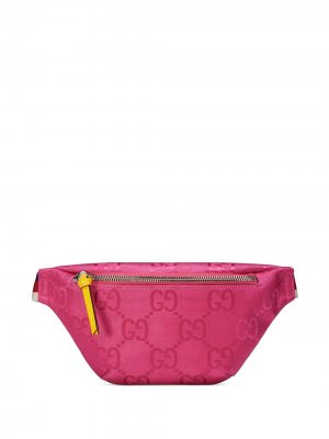 Поясная сумка с логотипом GG Gucci Kids. Цвет: розовый