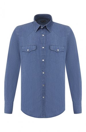 Джинсовая рубашка Tom Ford. Цвет: синий