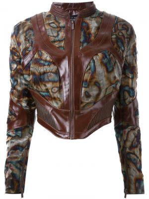Байкерская куртка Infinity Iris Van Herpen. Цвет: коричневый