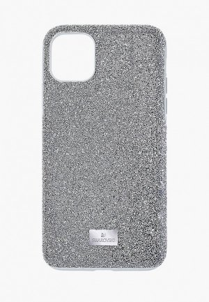 Чехол для iPhone Swarovski® 12 Pro Max. Цвет: серебряный