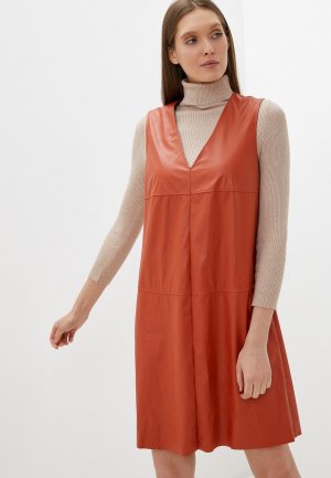 Платье Salko. Цвет: оранжевый