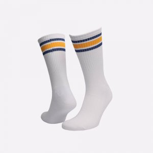 Носки Striped Sox, размер 42/45, белый, желтый Sneakerhead. Цвет: белый/желтый/белый-желтый