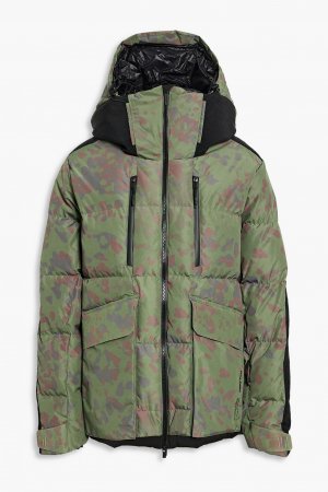 Стеганая лыжная куртка с камуфляжным принтом HOLDEN, зеленый Holden