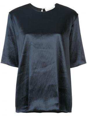 Блузка с короткими рукавами Mansur Gavriel. Цвет: черный