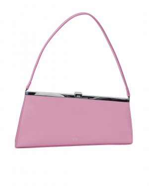 Кожаная сумка № 21. Цвет: розовый