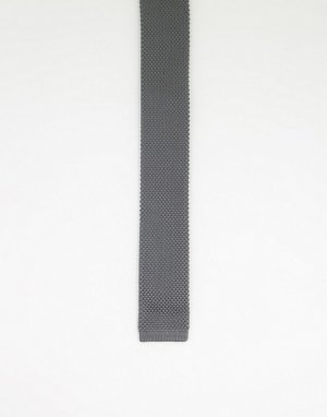Светло-серый трикотажный галстук Gianni Feraud
