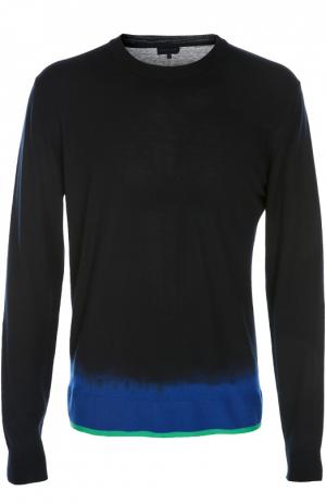 Вязаный пуловер Lanvin. Цвет: темно-синий