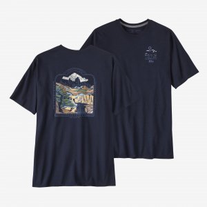 Мужская футболка Responsibili 50 лет , цвет Long View: New Navy Patagonia