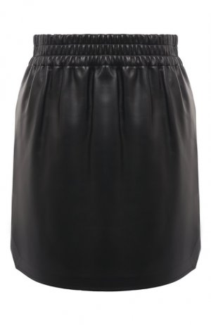 Кожаная юбка Bottega Veneta. Цвет: чёрный