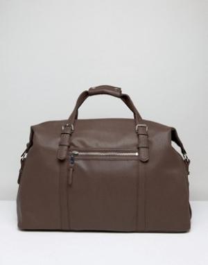 Темно-коричневая сумка New Look. Цвет: коричневый