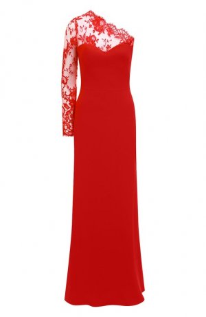 Платье Alexander McQueen. Цвет: красный