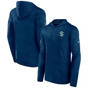 Мужской пуловер с капюшоном камуфляжным принтом Deep Sea Seattle Kraken Authentic Pro Rink Fanatics