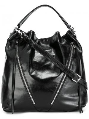 Большая сумка на плечо Rebecca Minkoff. Цвет: чёрный