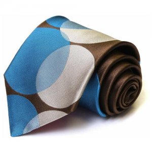 Модный галстук в большой кружочек 56142 Christian Lacroix. Цвет: бежевый