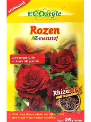 Натуральное органическое удобрение Rozen-AZ для любых сортов роз, 1 кг на 10 кв. м ECOstyle. Цвет: желтый, зеленый
