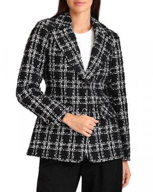 Твидовый приталенный пиджак , цвет Black Bagatelle