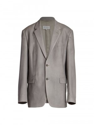 Шерстяная спортивная куртка , серый Maison Margiela