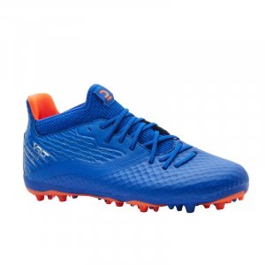 Детские футбольные кроссовки со шнурками MG/AG - Viralto III синий/оранжевый KIPSTA, цвет blau Kipsta