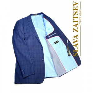 Мужской пиджак SLAVA ZAITSEV (112-182). Цвет: синий