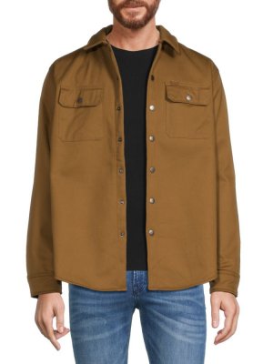Куртка-рубашка на подкладке из искусственного меха , цвет Wood Matix