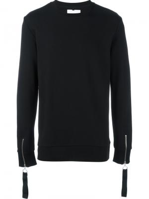 Zipped cuff sweatshirt Matthew Miller. Цвет: чёрный