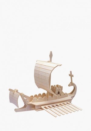 Конструктор Мир деревянных игрушек Римский военный корабль. Цвет: бежевый