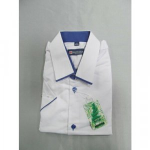 Школьная рубашка , размер 34, белый, синий Brostem. Цвет: белый/синий
