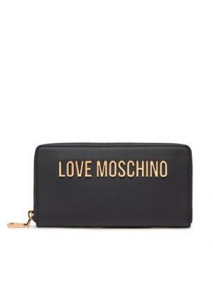 Большой женский кошелек Love Moschino, черный MOSCHINO