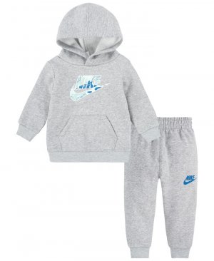 Флисовый комплект Futura для маленьких мальчиков, 2 предмета, серый Nike