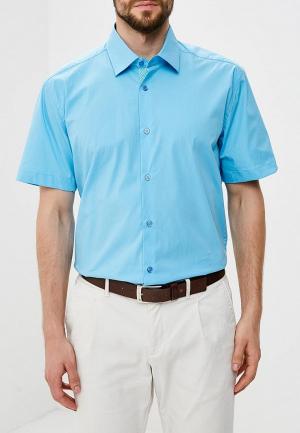 Рубашка Hansgrubber. Цвет: голубой