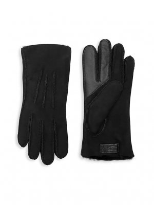 Мужские перчатки из контрастной овчины Touch Tech Ugg, черный UGG
